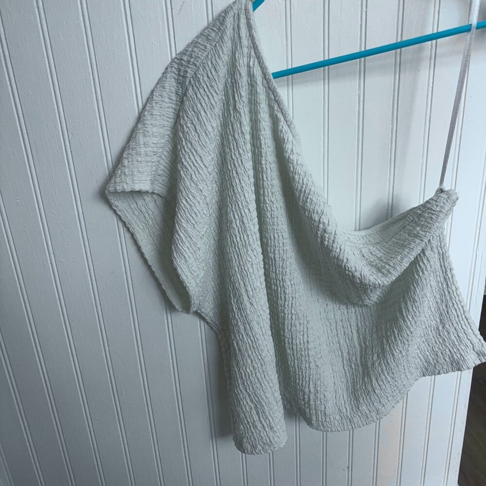 White One-Shoulder Blouse. Size XS.